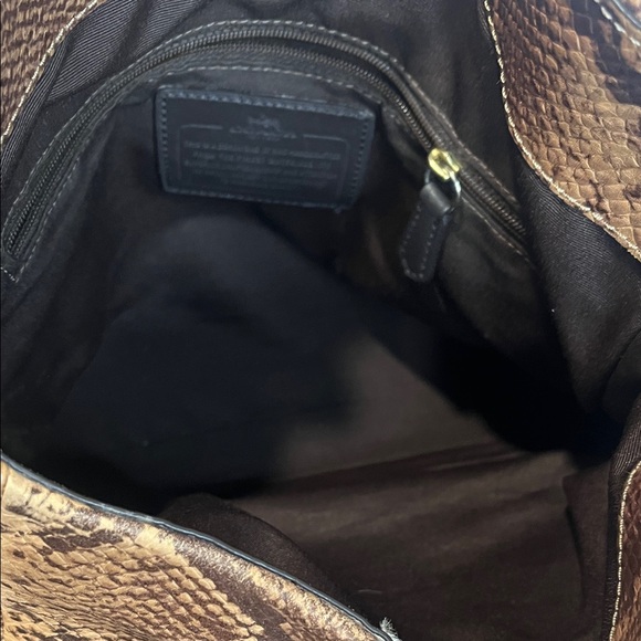 COACH LIMITED EDITION PHOEBE PYTHON LEATHER SHOULDER/TOTE - Picture 13 of 15